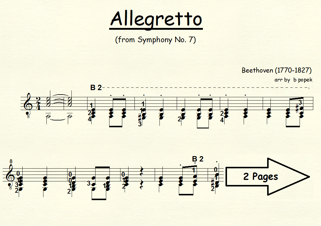 Allegretto by Beethoven preview