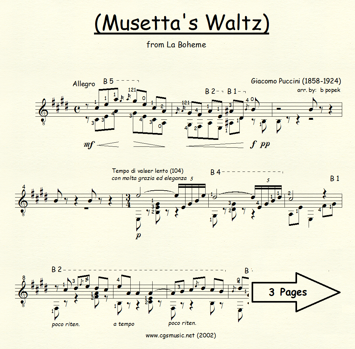 Musetta's Waltz preview