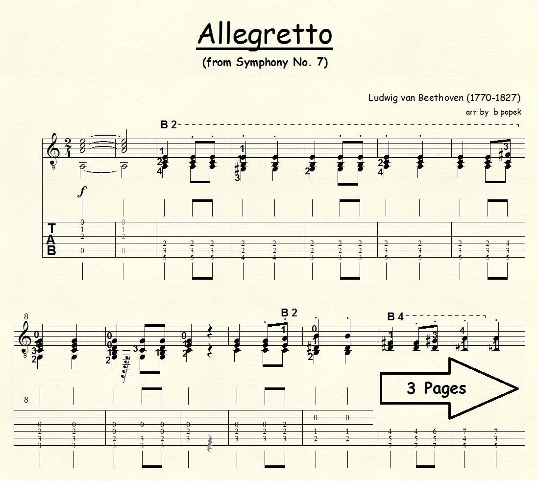 Allegretto by Beethoven preview