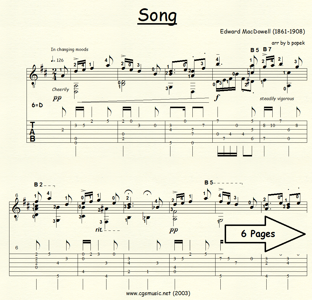 Song from Sea Pieces Op. 55, No. 5 preview