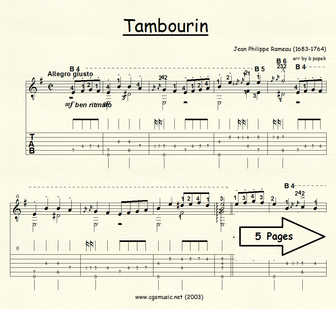 Tambourin preview