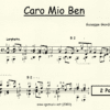 Cario Mio Ben Giordiano for Classical Guitar in Standard Notation
