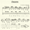 Chaconne Durand for Classical Guitar in Tablature
