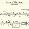 Dance of the Hours Ponchielli for Classical Guitar in Standard Notation