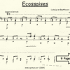 Ecossaises Beethoven for Classical Guitar in Standard Notation