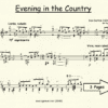 Evening in the Country Bartok for Classical Guitar in Standard Notation