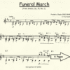 Funeral March from Sonata Op. 35 2 Chopin for Classical Guitar in Standard Notation