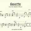 Gavotte Handel for Classical Guitar in Standard Notation