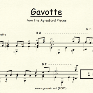 Gavotte by Handel