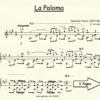 La Paloma Yradier for Classical Guitar in Standard Notation