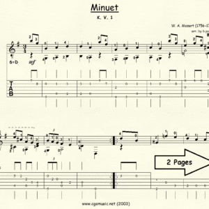Minuet K.V. 1 by Mozart