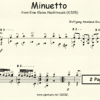 Minuetto from Eine Kleine Nachtmusik Mozart for Classical Guitar in Standard Notation