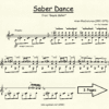 Saber Dance Khachaturian for Classical Guitar in Standard Notation