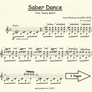 Saber Dance by Khachaturian
