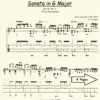 Sonata in G Major Clementi for Classical Guitar in Tablature