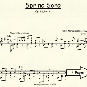 Spring Song by Mendelssohn