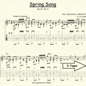 Spring Song by Mendelssohn
