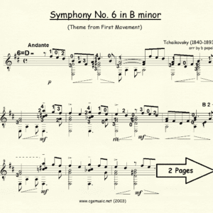 Symphony #6 in B minor by Tchaikovsky