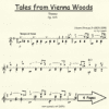 Tales from Vienna Woods Strauss for Classical Guitar in Standard Notation